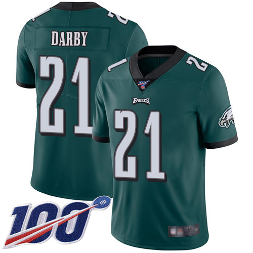 Men Philadelphia Eagles #21 Ronald Darby Midnight Green Team Color Vapor Untouchable NFL Jersey Limited 100th->philadelphia eagles->NFL Jersey